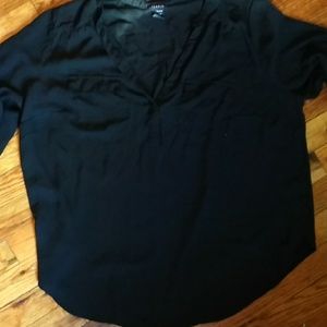TORRID SZ 1 black blouse